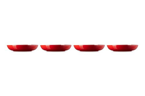 Le Creuset tazones de pasta cerise, excelente retención de calor para servir.