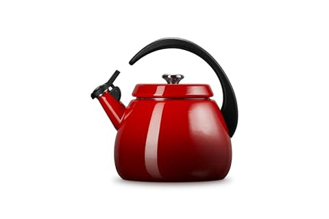 Le Creuset Tetera Cloche Cerise, asa inoxidable para verter con seguridad