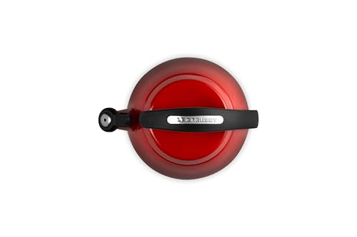 Le Creuset Tetera Cloche Cerise, cuerpo esmaltado resistente a manchas y arañazos