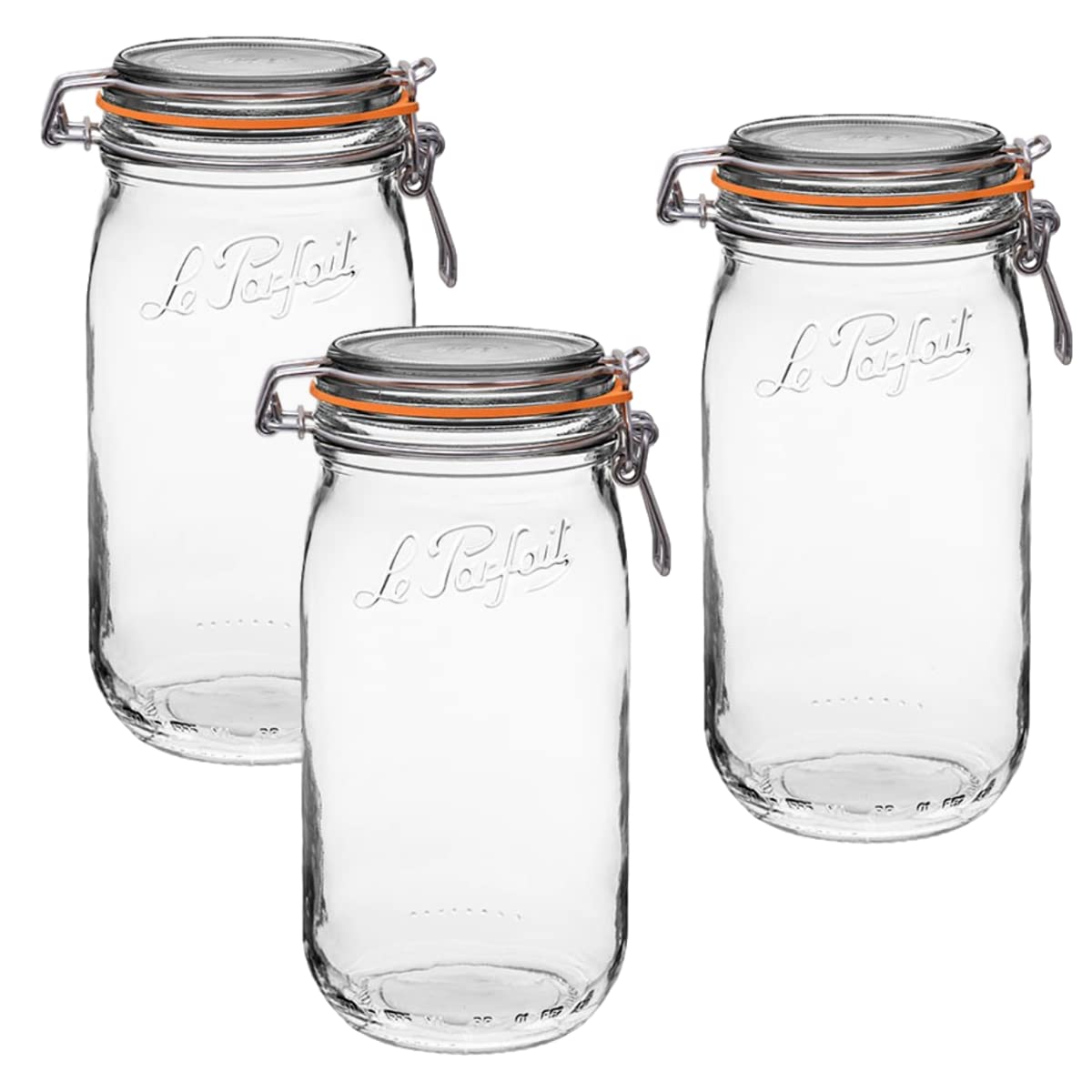 Le Parfait 1,5 L frasco de boca ancha con cierre hermético para conservas.
