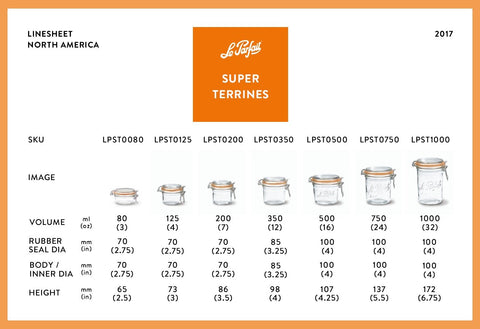Le Parfait boca ancha facilita llenado y extracción de alimentos