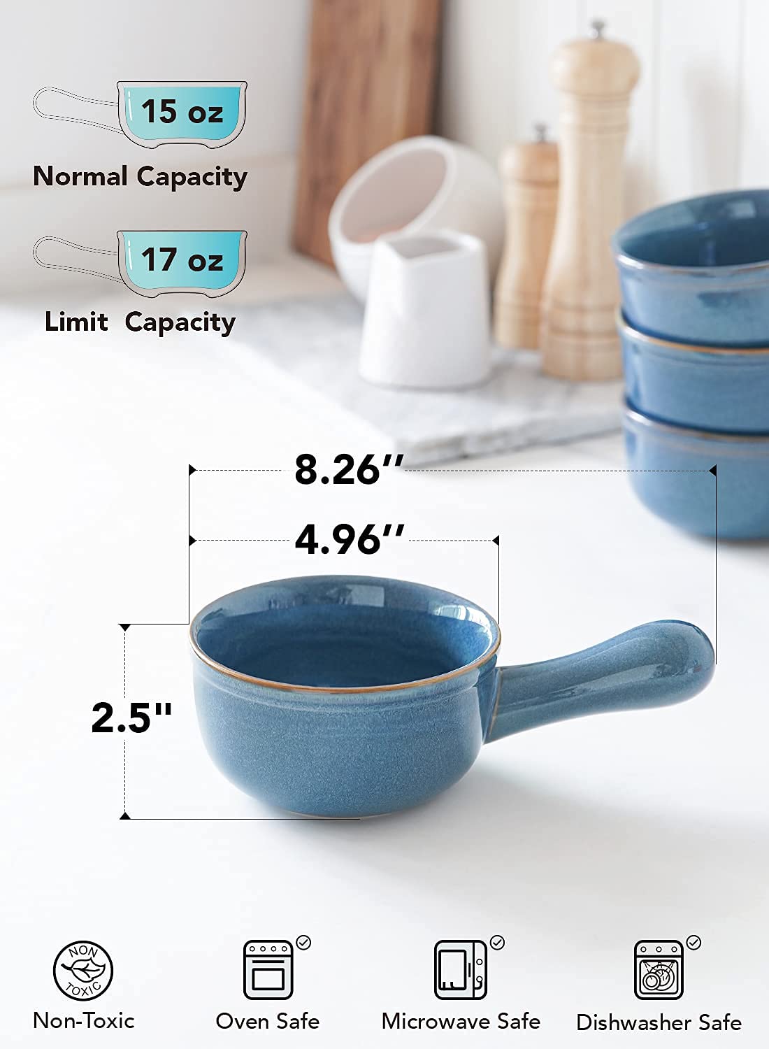 LE TAUCI Apto para horno ceramica resistente para guisos