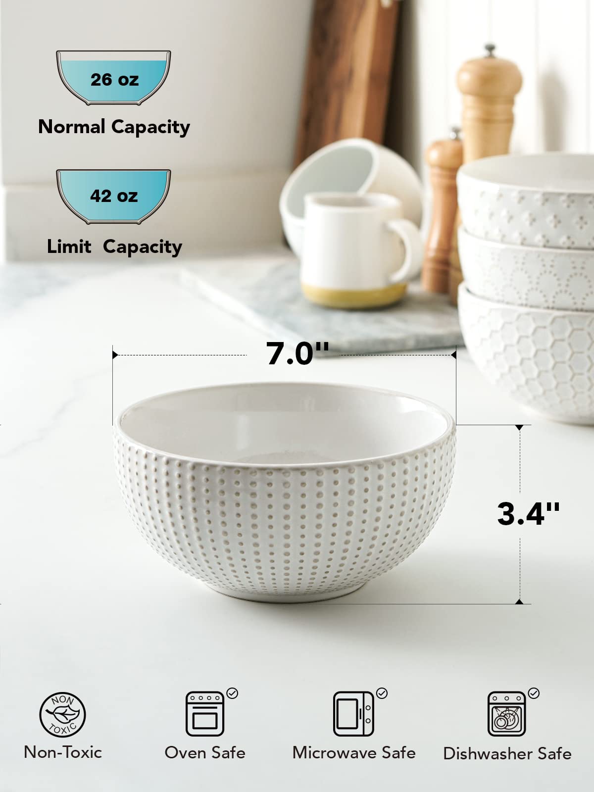 Exterior con relieve LE TAUCI para mesa con estilo