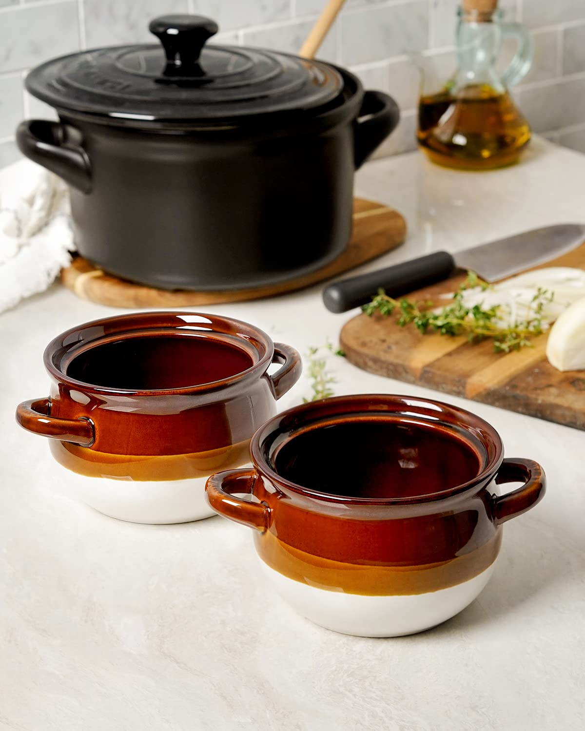 LE TAUCI cazoleta para sopa, chili o estofado, uso versátil y duradero.