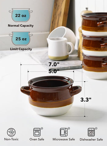 LE TAUCI diseño de paredes gruesas mantiene la comida caliente por más tiempo.