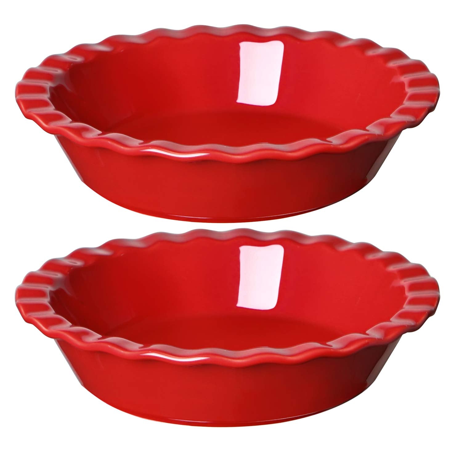 LE TAUCI: plato cerámico de 9 pulgadas para pasteles, duradero y libre de olores.