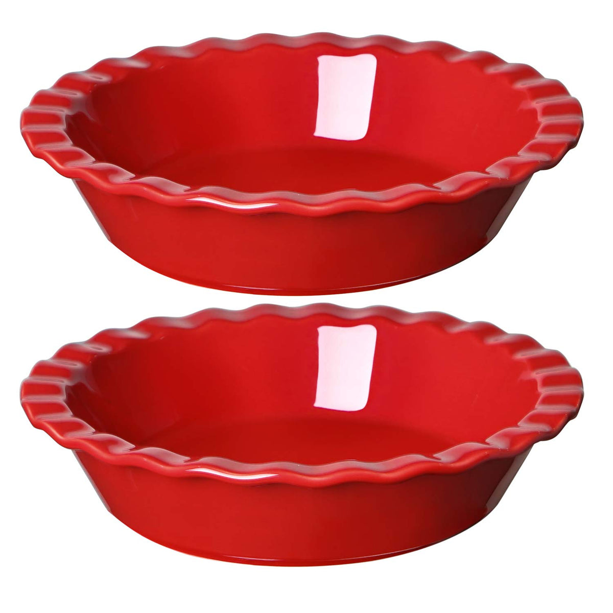 LE TAUCI: plato cerámico de 9 pulgadas para pasteles, duradero y libre de olores.