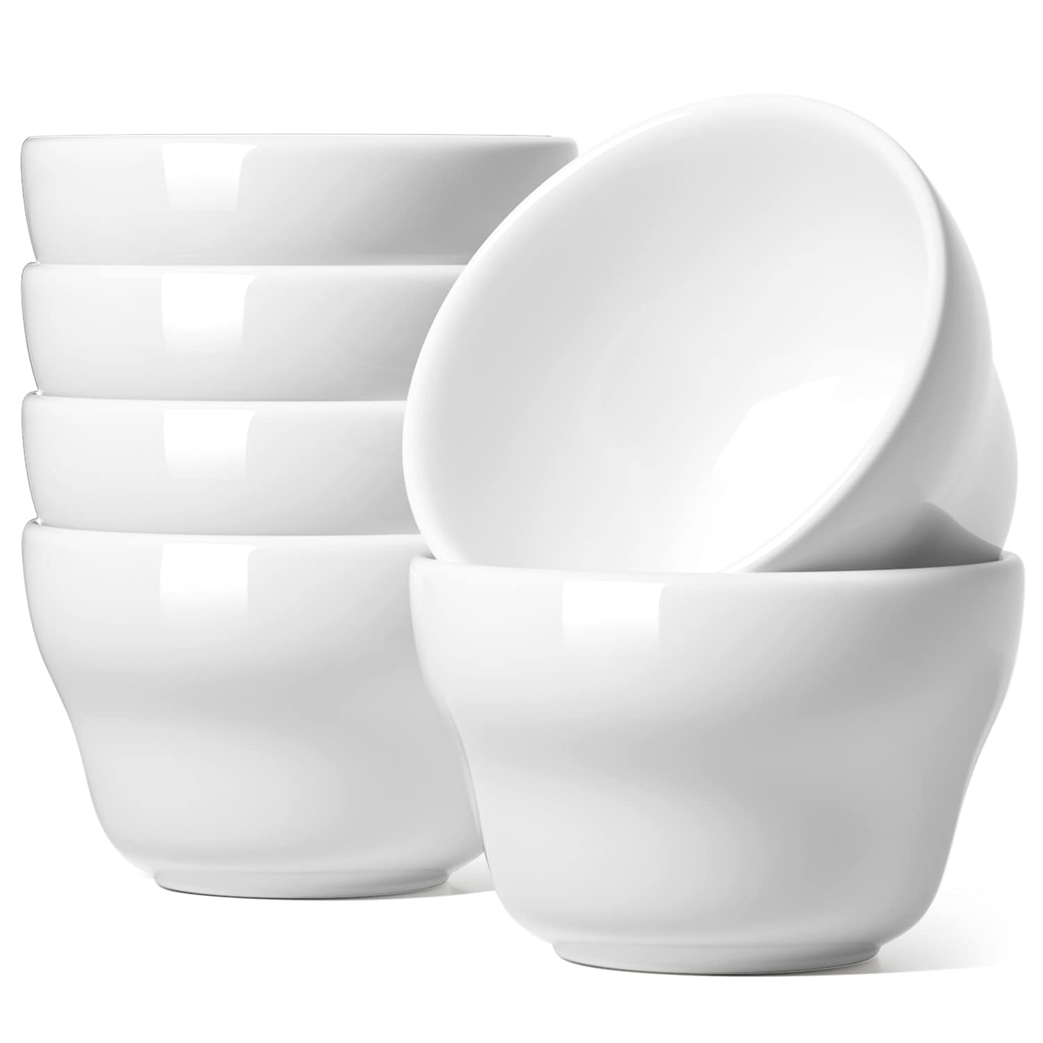 LE TAUCI copa bouillon 8oz blanco, ideal para porciones pequeñas de caldo o postre.