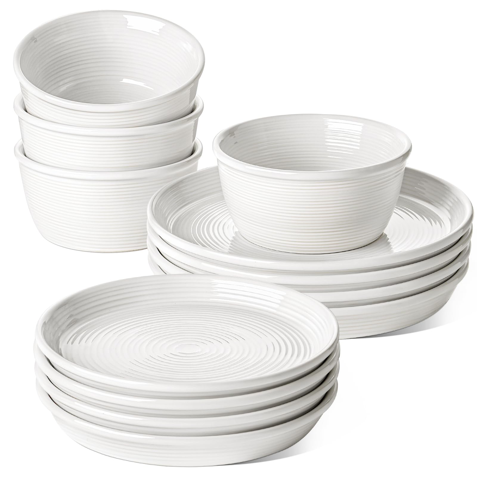LE TAUCI plato de cena 10 pulgadas, ideal para comidas diarias y presentaciones.