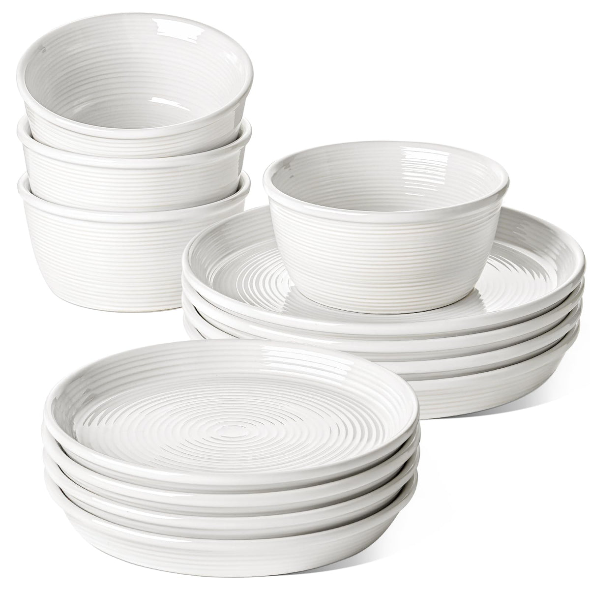 LE TAUCI plato de cena 10 pulgadas, ideal para comidas diarias y presentaciones.