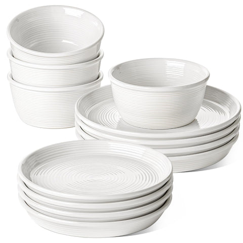 LE TAUCI plato de cena 10 pulgadas, ideal para comidas diarias y presentaciones.