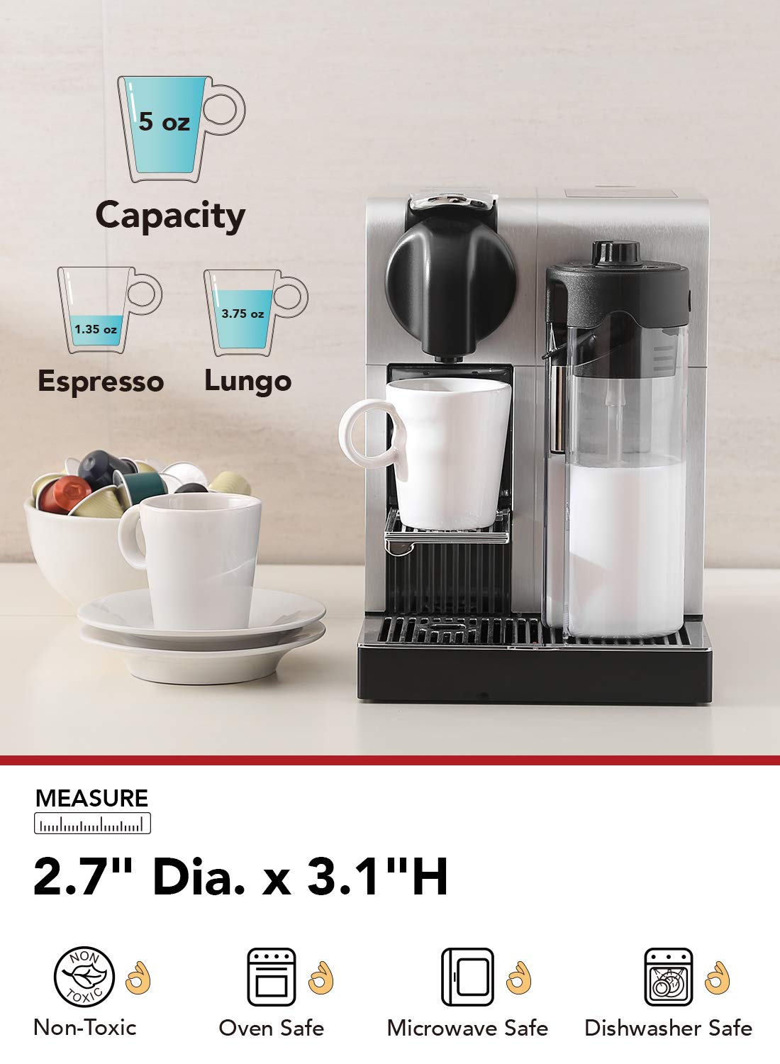 LE TAUCI set de regalo en cerámica blanca para ocasiones especiales