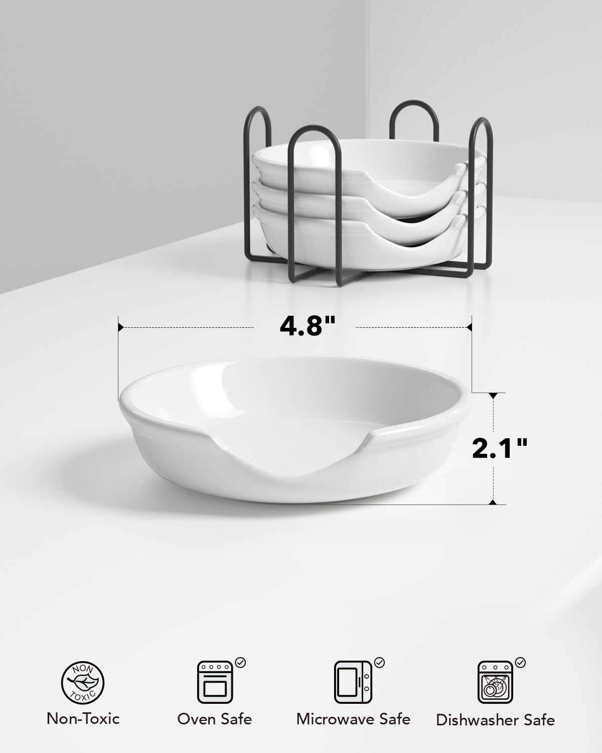 LE TAUCI escurridor con soporte, utensilios siempre al alcance.