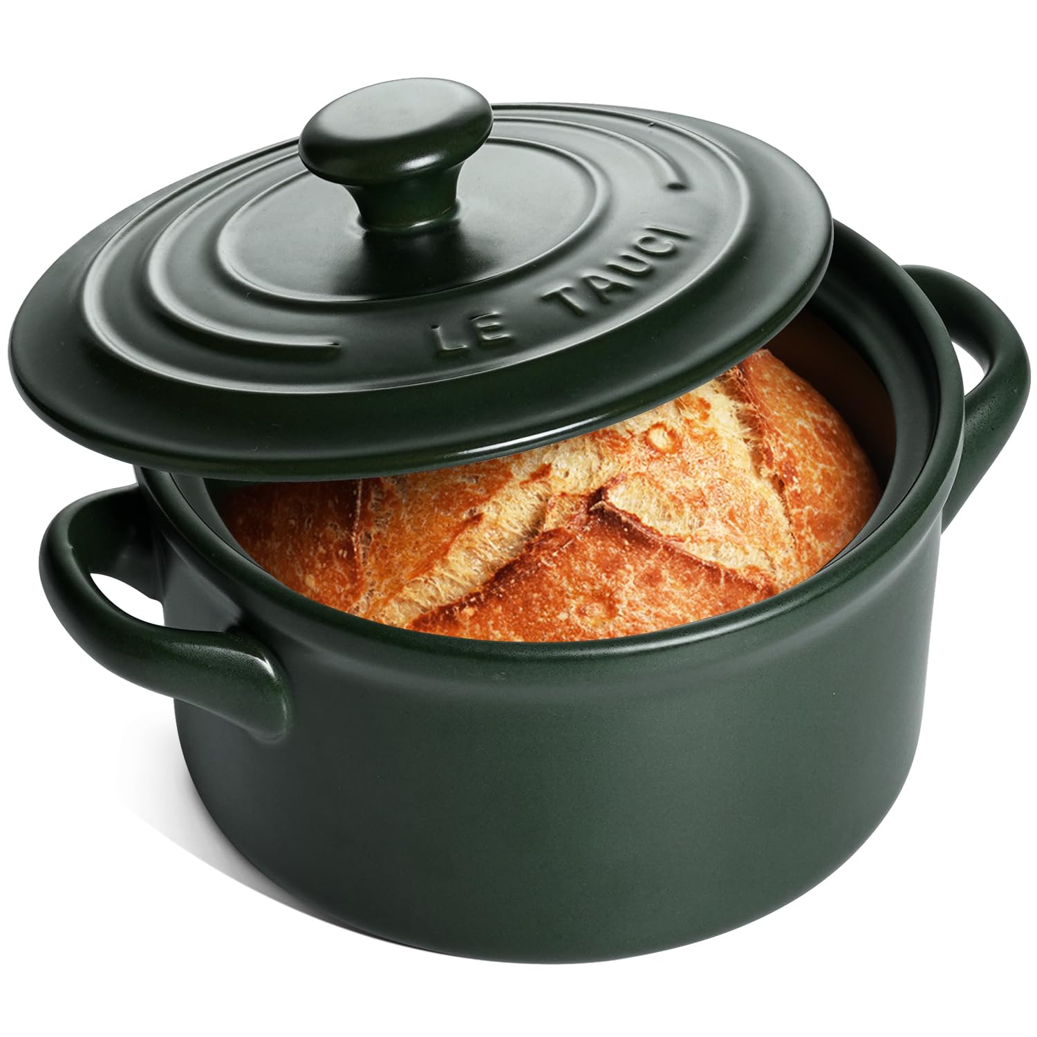 Olla LE TAUCI 3qt con tapa, ideal para cocinar a diario
