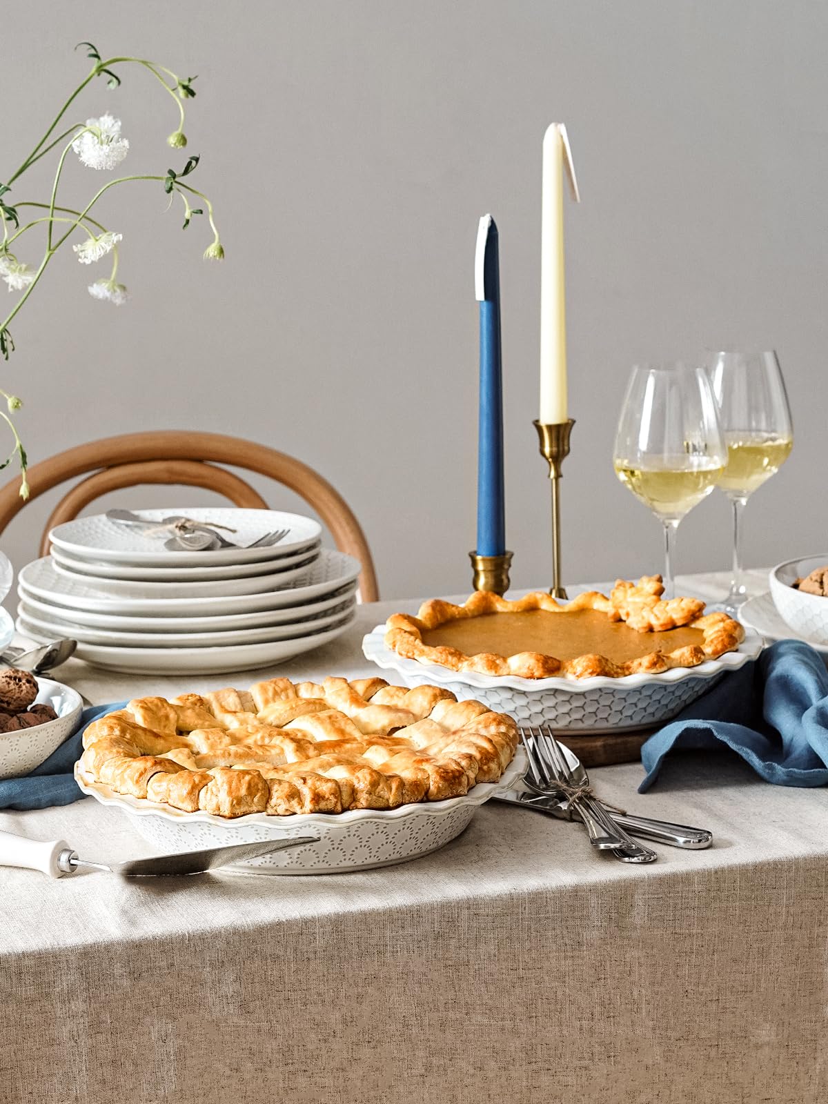 LE TAUCI pie de 9 pulgadas con diseño de panal, horneado uniforme
