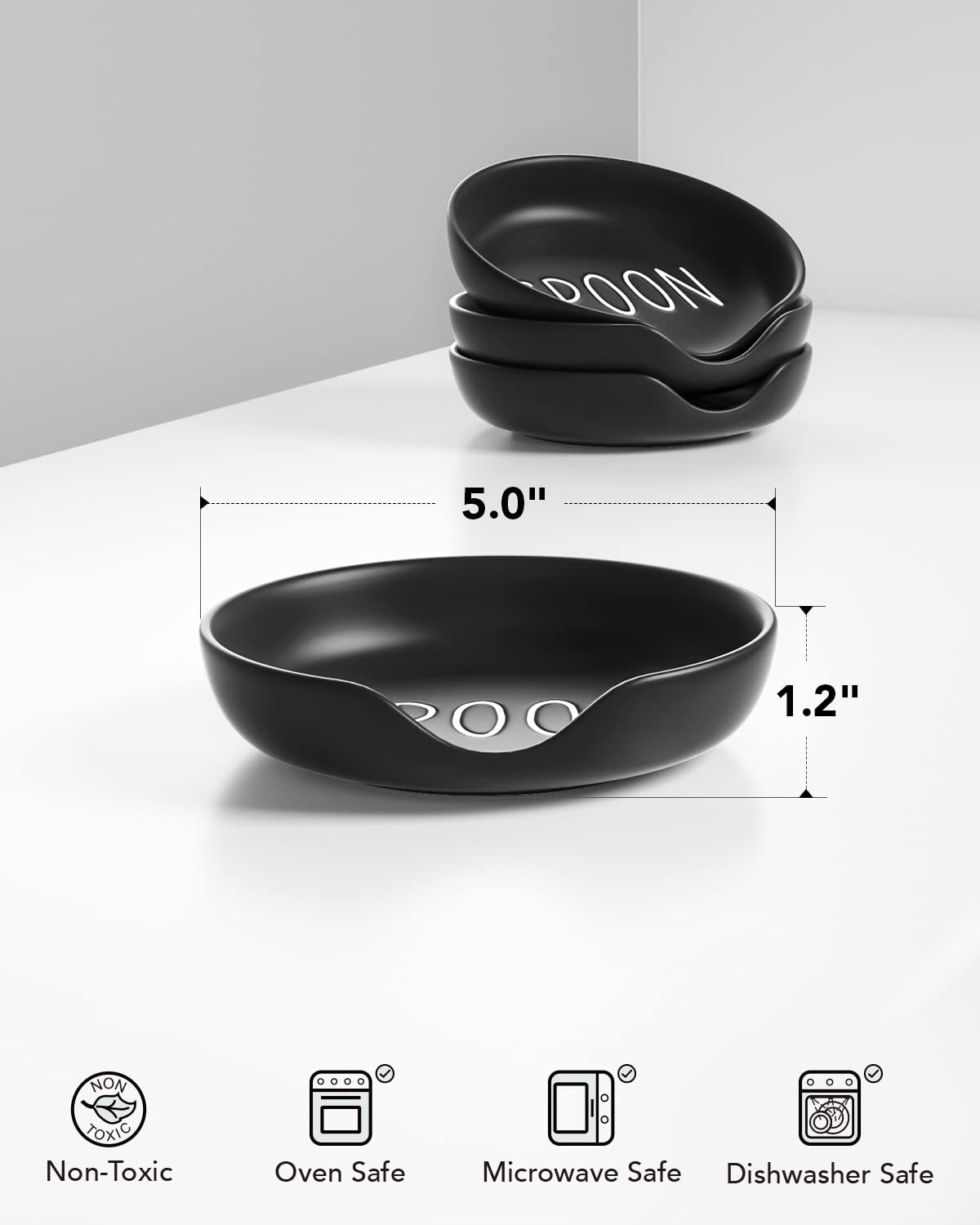 LE TAUCI porta-utensilios cerámico, base estable para cocinar.