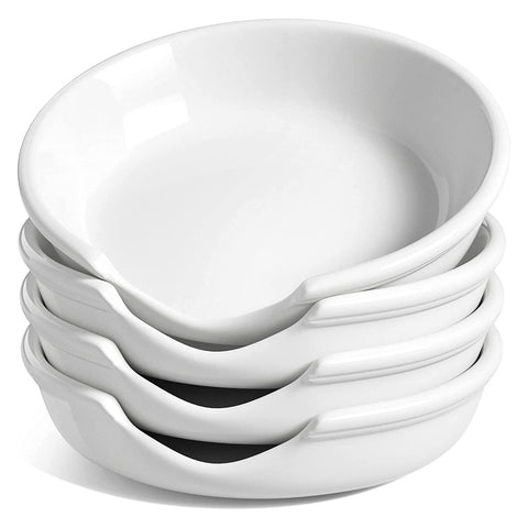 LE TAUCI reposacucharas ceramico blanco en estufa para evitar goteos.