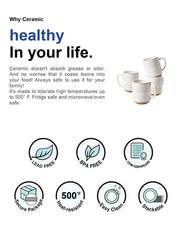 LE TAUCI: set de 4 tazas presentado como regalo sobrio