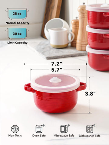 LE TAUCI cuencos versátiles para ensaladas, sopas, pasta y más.