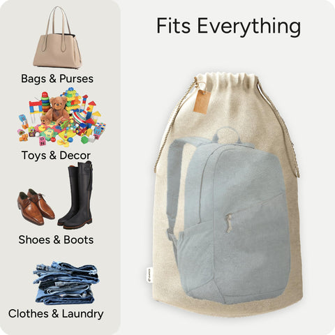 Leafico bolsas de algodón muslin lavables para viaje y lavandería