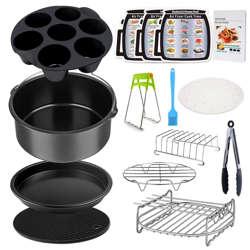 Leanking molde para pastel en freidora de aire, ideal para repostería casera.