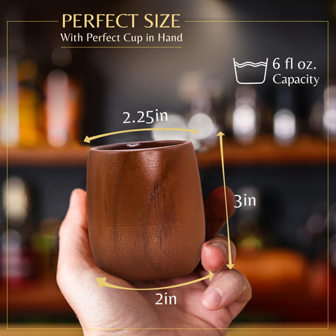 Vasos Leavitt Bay whisky teca con capacidad de 6 oz para degustar.