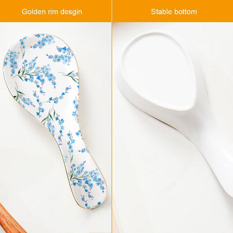 LEAZUL reposacucharas con acabado brillante para herramientas de cocina
