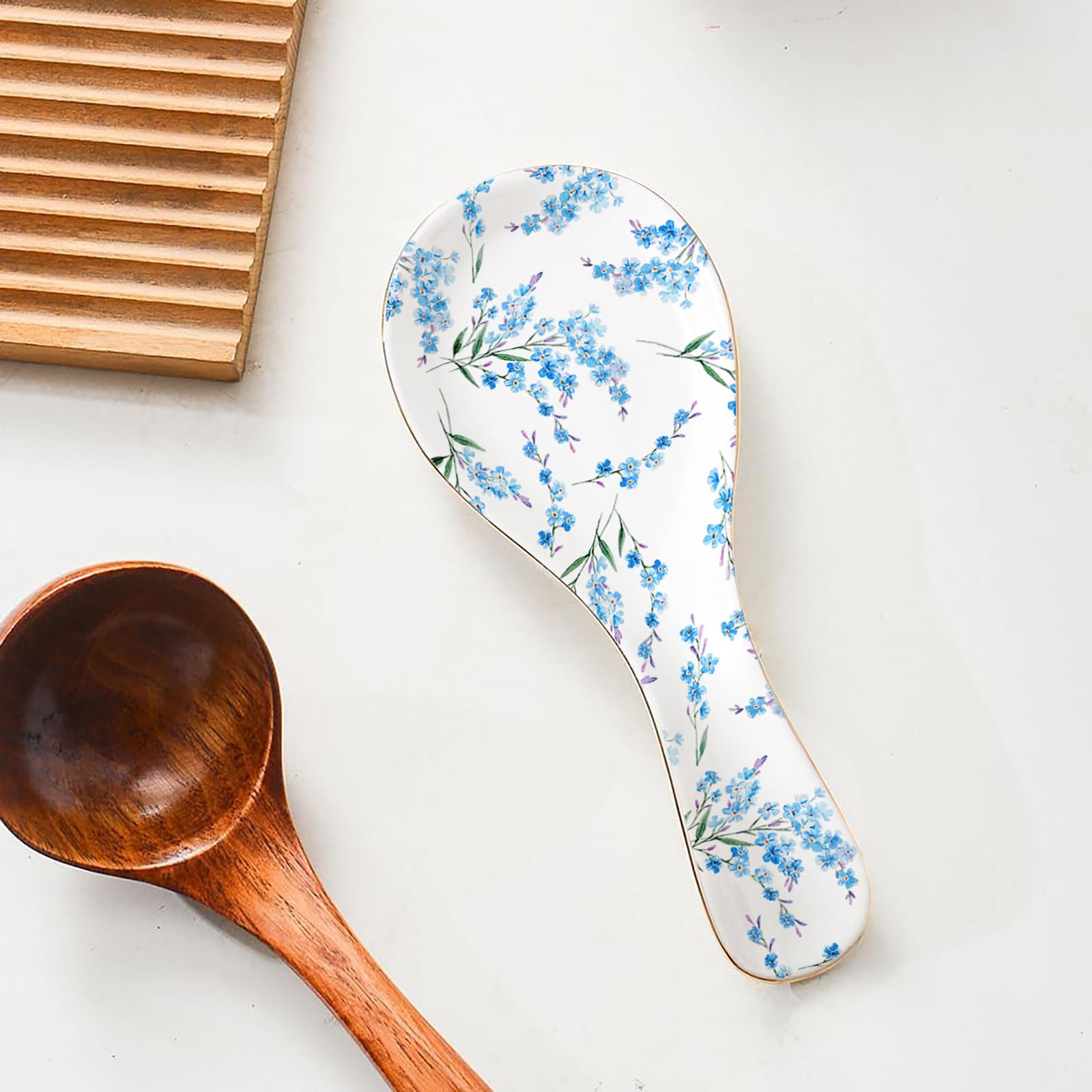 LEAZUL reposacucharas para uso en la cocina, ordena utensilios