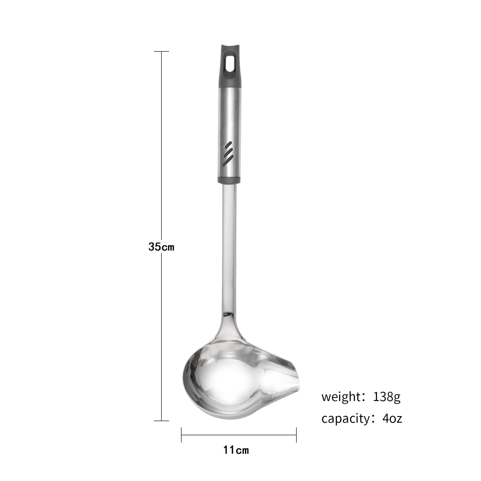 Lebabo cucharón acero inoxidable 1 mm, duradero para uso diario