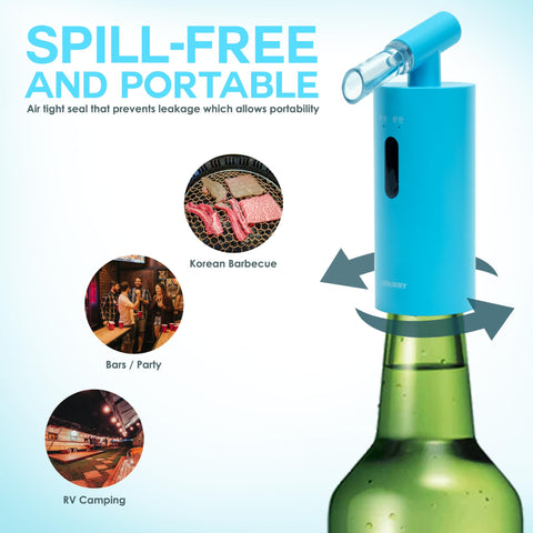 Leburry Dispenser con materiales aptos para alimentos sin BPA.