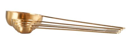 Le Creuset cucharas medidoras oro, juego de 5, mide ingredientes con facilidad.