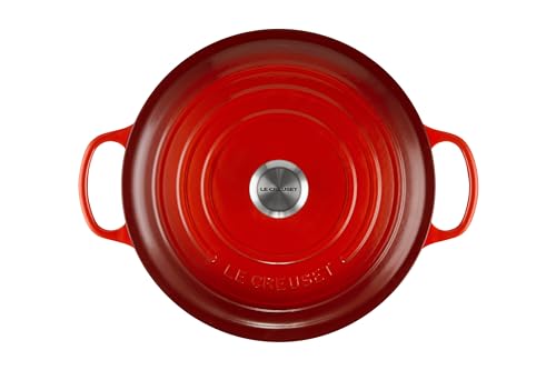 Le Creuset olla cerise interior esmaltado facilita monitorear cocción.
