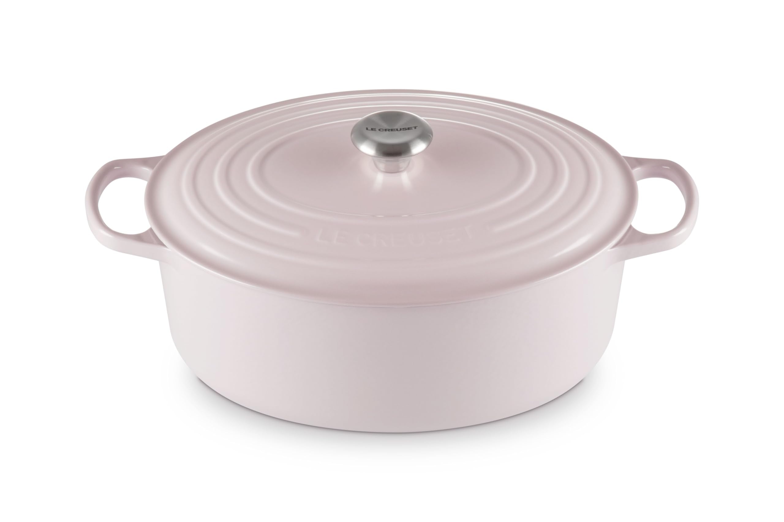 Olla oval esmaltada Le Creuset de 8 qt Shallot, ideal para cocciones largas