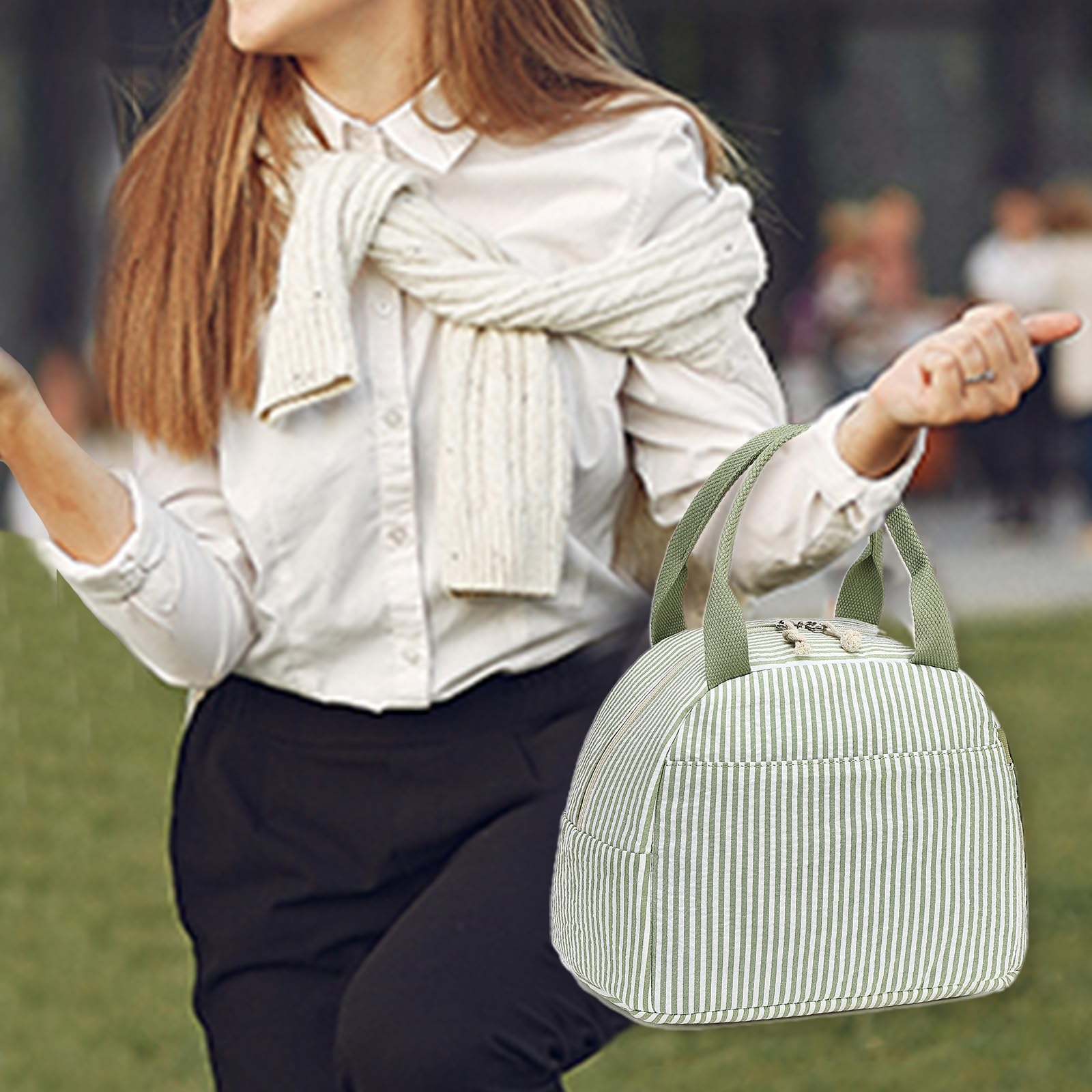 LEDAOU bolsa con bolsillo frontal para accesorios.