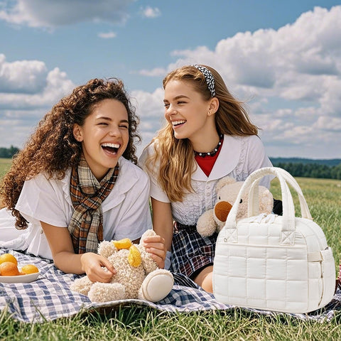 LEDAOU bolsa de almuerzo con correa ajustable para llevar cómoda.