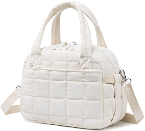 LEDAOU bolsa de almuerzo para mujer con diseño acolchado, ideal para oficina y viajes.