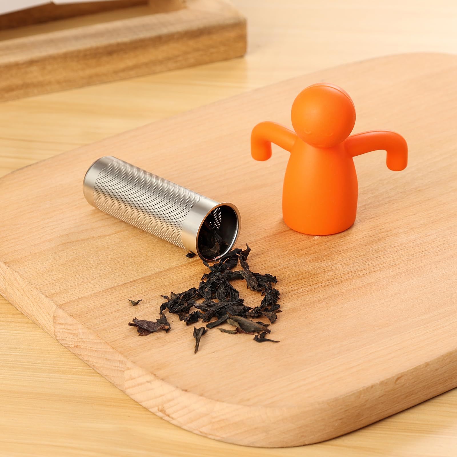 Infusor Leden naranja ajuste universal para tazas y teteras
