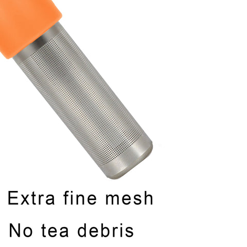 Infusor Leden naranja fácil de limpiar, apto para lavavajillas