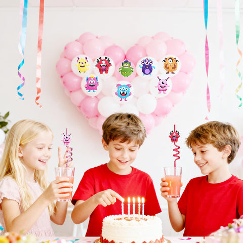 LEDUO set de 24 pajitas, útiles como favors y decoración de fiestas