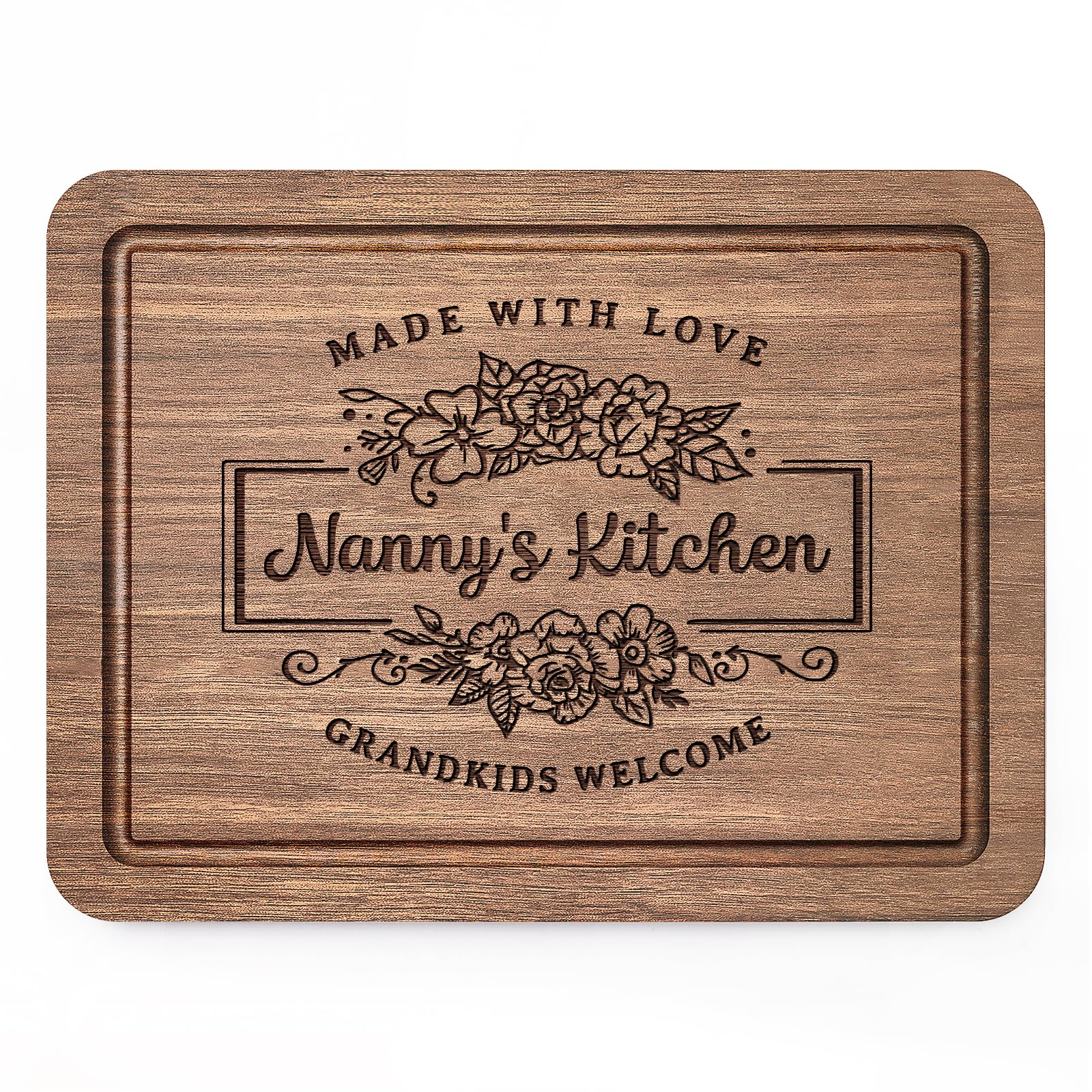 Tablero de corte Leebbsin de nogal 11x8,5 pulgadas para cocinar con estilo.