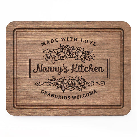 Tablero de corte Leebbsin de nogal 11x8,5 pulgadas para cocinar con estilo.