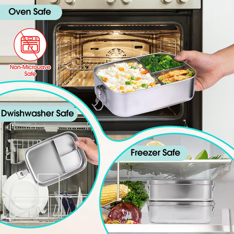 leepenk contenedor gran capacidad 1500 ml, perfecto para comidas abundantes
