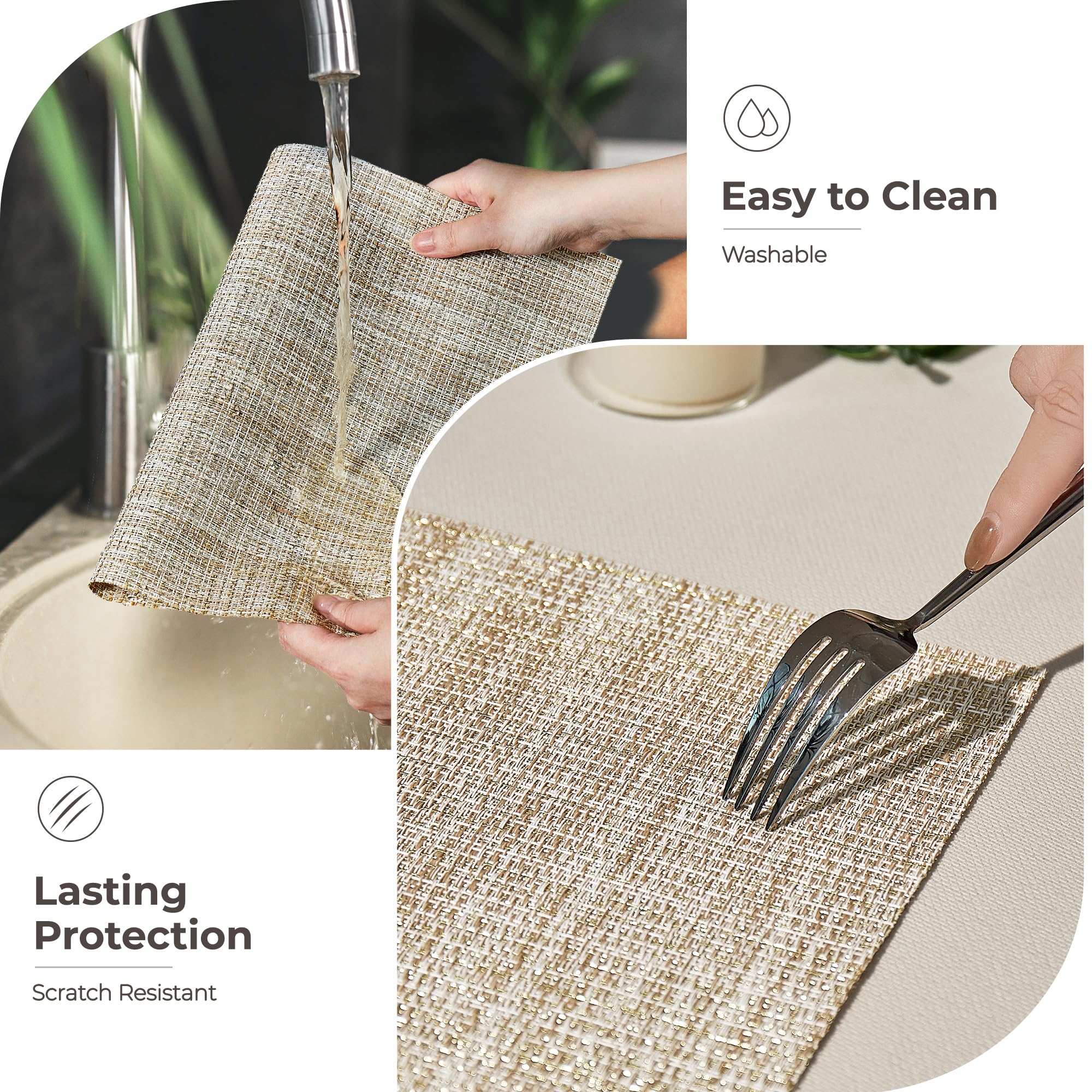 Manteles Leetaltree se envían planos y listos para regalo, con placa protectora.