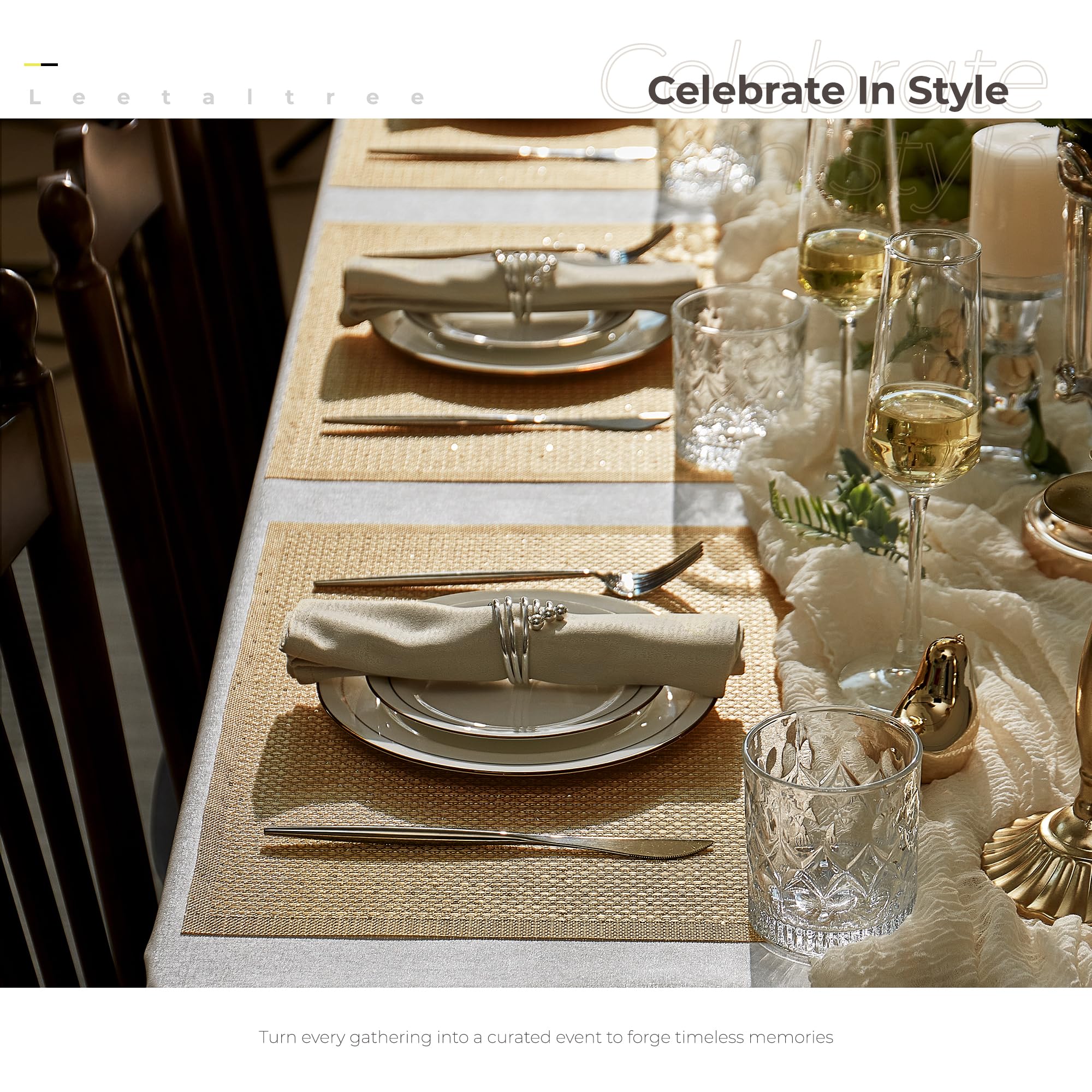 Mantel Leetaltree resistente al calor, protege la mesa durante comidas.