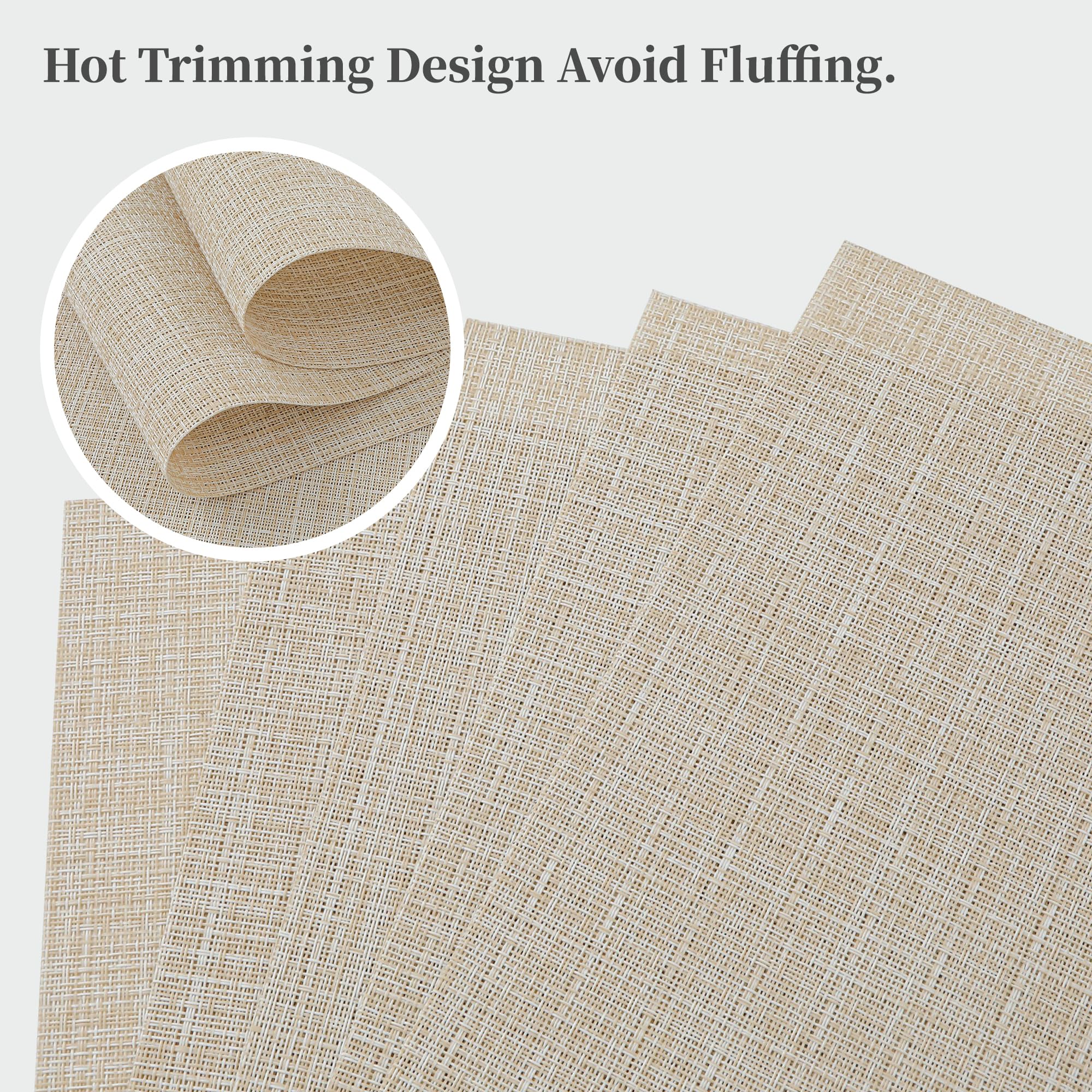 Leetaltree mantel beige resistente al calor para platos calientes.