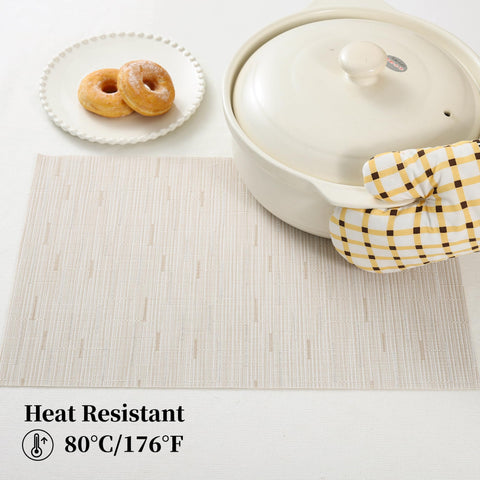 Manteles Leetaltree resistentes al calor hasta 176°F para uso diario.