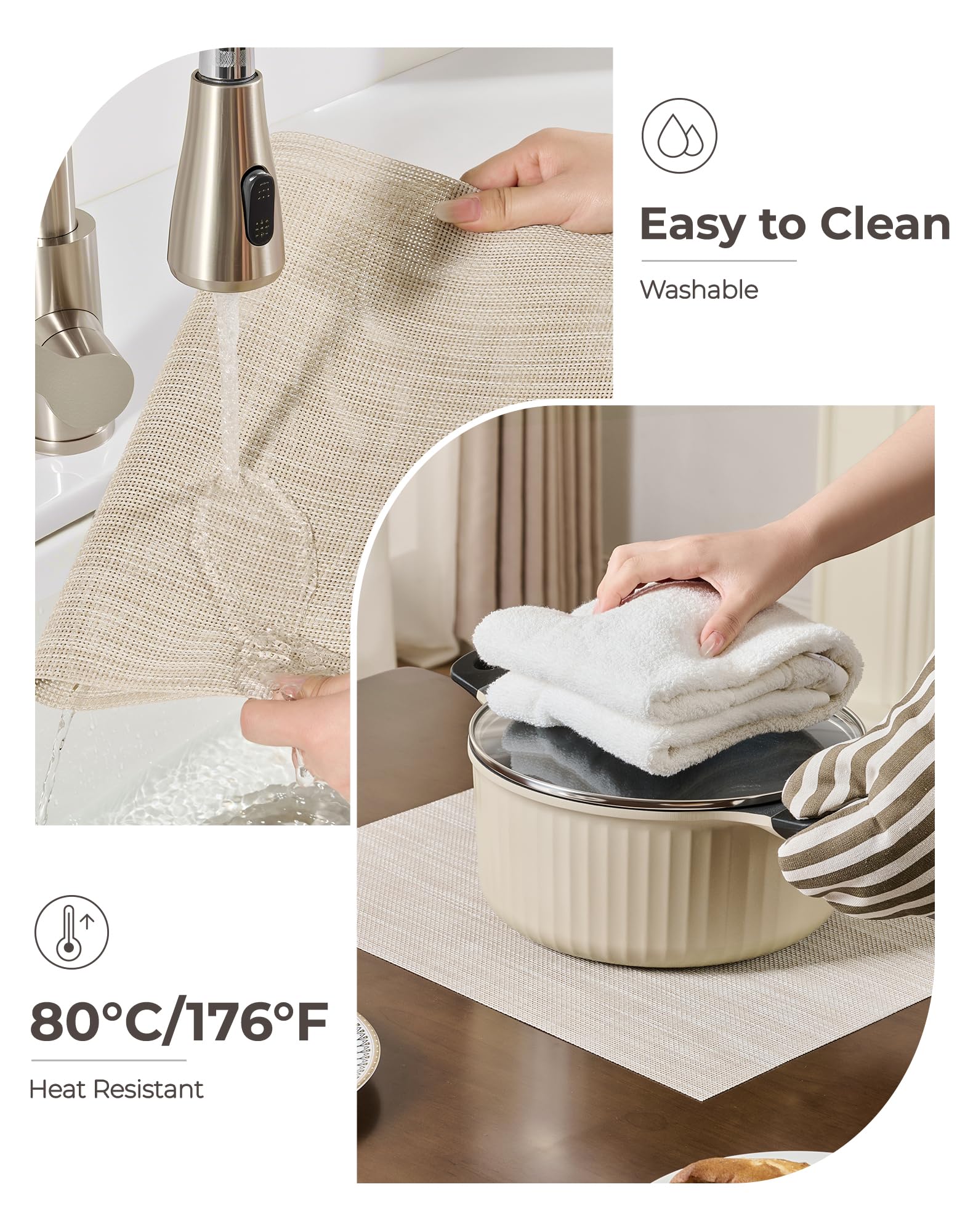 Salvamantel lavable y fácil de limpiar Leetaltree para ahorro de tiempo.