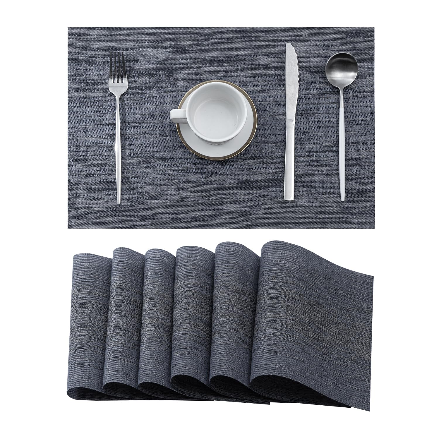 Leetaltree salvamanteles denim azul: protección del calor para la mesa diaria.