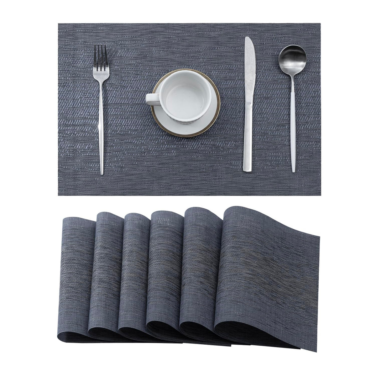 Leetaltree salvamanteles denim azul: protección del calor para la mesa diaria.