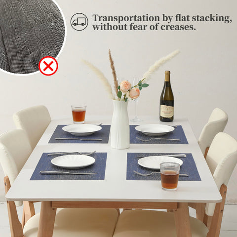 Leetaltree salvamanteles denim azul: combina con decoración de mesa elegante.